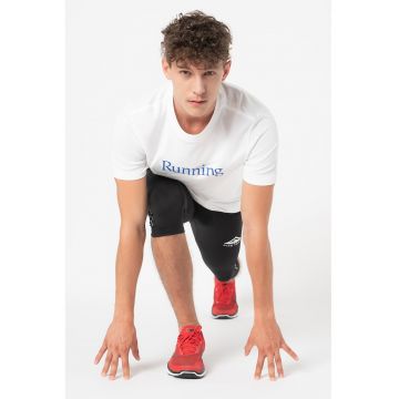 Tricou cu imprimeu si tehnologie Dri-FIT pentru alergare - Alb/Albastru