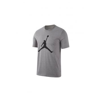 Tricou de bumbac cu imprimeu logo Jordan Jumpman - Gri melange