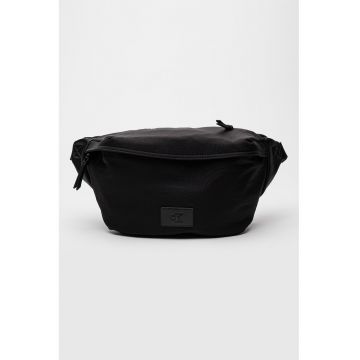 Borseta din material textil cu fermoar - Negru