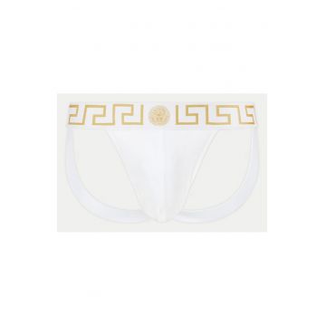 Chiloti Jock Strap Barbati -  Alb - Bumbac