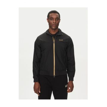 Geaca de tranzitie barbati -  fermoar - negru - poliamida -