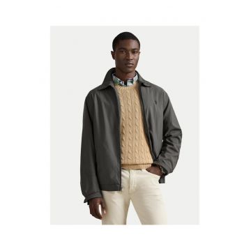 Geaca de tranzitie barbati -  gri - poliester reciclat - fermoar