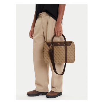 Geanta laptop barbati -  ecologica - bej - One Size INTL