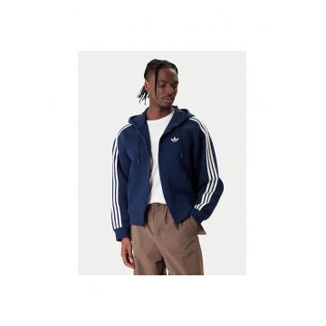 Hanorac sport barbati -  bleumarin - lejer - 53% bumbac - 47% poliester reciclat