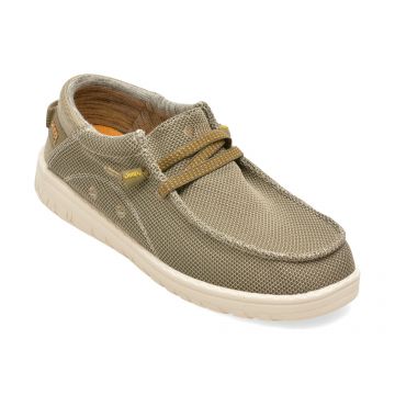 Mocasini JEEP gri, 61115, din material textil