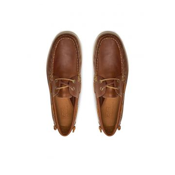 Mocasini pentru barbati -  din piele naturala - si maro