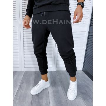 Pantaloni de trening conici negri 7191 O1-4.2