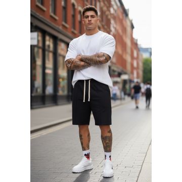 Pantaloni de trening scurti  negri P200 55-2