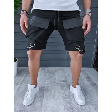 Pantaloni scurti  trening NEGRU A9405 O1-3.2