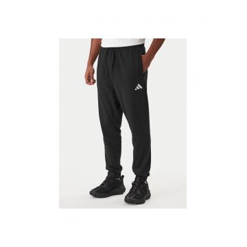 Pantaloni sport barbati -  negru - 70% bumbac - 30% poliester reciclat -