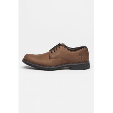 Pantofi Oxford impermeabili de piele nabuc Stormbucks - Maro inchis