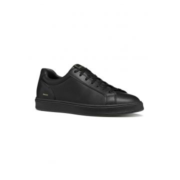Pantofi sport low-cut din piele - Negru