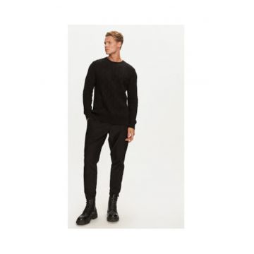 Pulover din amestec de bumbac slim fit