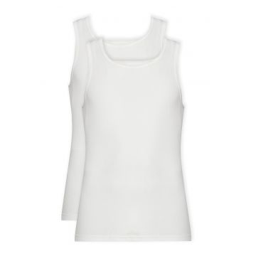 Set 2 maiouri barbatesti Resterods - alb - bumbac