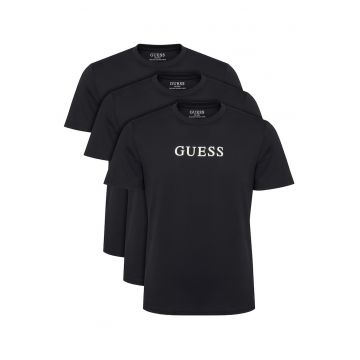 Set 3 tricouri barbati -  bumbac - negru