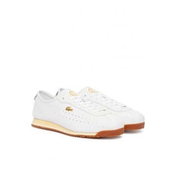 Tenisi barbati 51SMA0034 -  Piele naturala - Alb