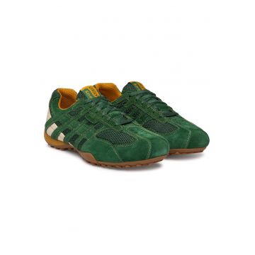 Tenisi barbati -  piele intoarsa - verde