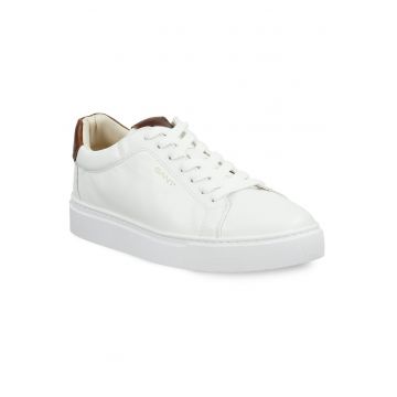 Tenisi barbati -  piele naturala - alb -