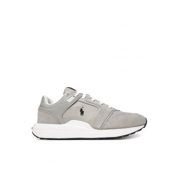 Tenisi barbati  piele naturala - gri - stil modern