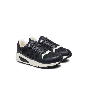 Tenisi barbati  textil - model Deep Navy/Off White - Albastru