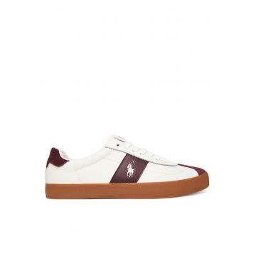 Tenisi pentru barbati  din piele naturala - alb