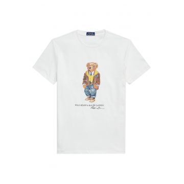 Tricou barbati  alb - bumbac 100%