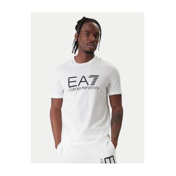 Tricou barbati  alb din bumbac - Alb