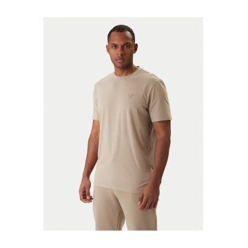 Tricou barbati -  bej - 48% bumbac - 47% modal - 5% elastan