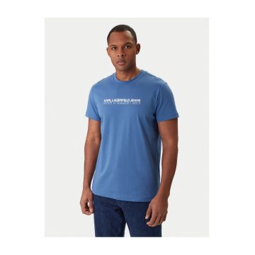 Tricou Barbati -  Bumbac - Albastru