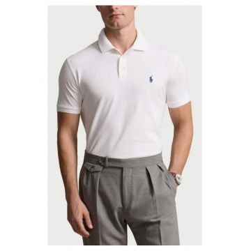 Tricou barbati -  slim fit - alb - Alb