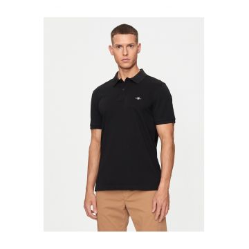 Tricou barbati -  slim fit - negru - bumbac - Negru