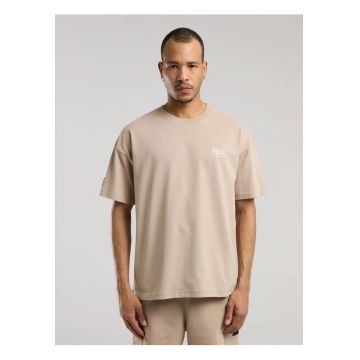 Tricou - Gri melange - Bej