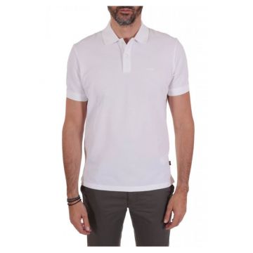 Tricou polo barbati PALLAS -  Bumbac - Alb