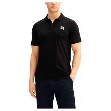 Tricou polo -  Bumbac - Negru -