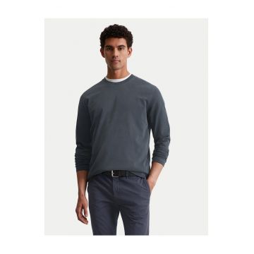 Bluza barbati -  bumbac organic - bleumarin -
