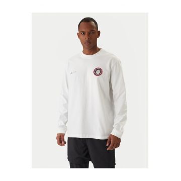 Bluza barbati -  lejer - alb - bumbac -