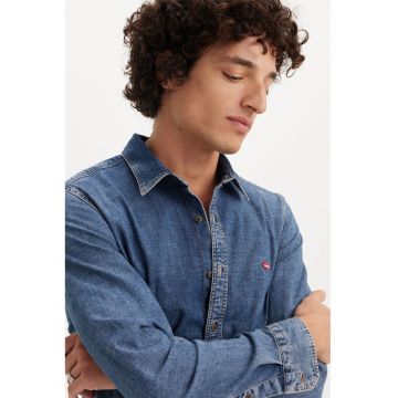 Camasa uni slim fit - Albastru ultramarin