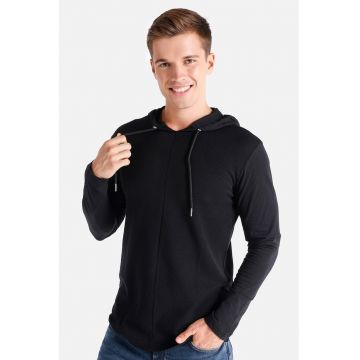 Hanorac cu snur - Negru