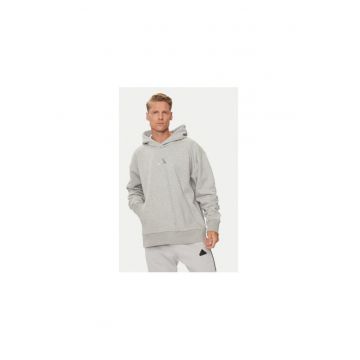 Hanorac sport barbati -  gri - 70% bumbac - 30% poliester reciclat