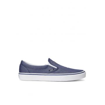 Mocasini barbati -  albastru - material textil -