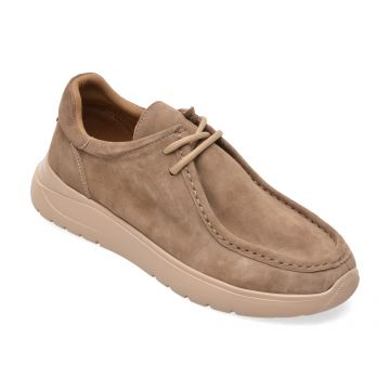 Mocasini GRYXX bej, QS845, din piele intoarsa