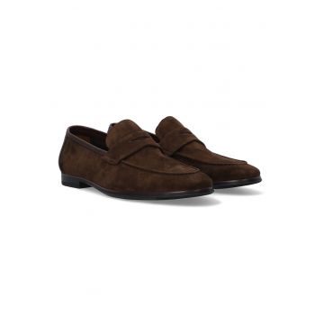Mocasini uni de piele intoarsa