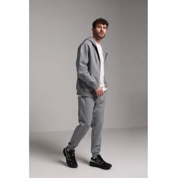 Pantaloni conici de trening - Gri melange