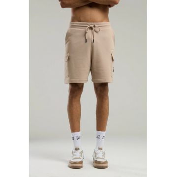 Pantaloni scurti cargo cu snur - Bej