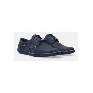 Pantofi casual cu sierturi din piele nubuc