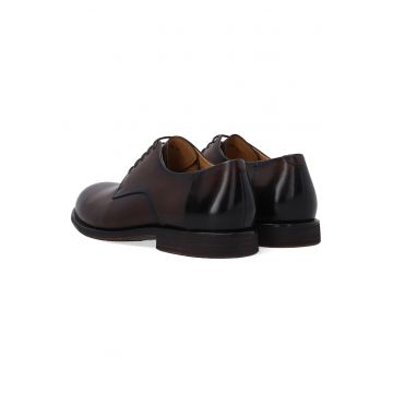 Pantofi din piele cu profil jos uni