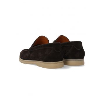 Pantofi loafer cu cusaturi laterale din piele intoarsa
