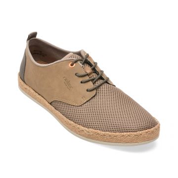 Pantofi RIEKER gri, B2648, din material textil