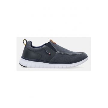 Pantofi slip-on cu insertii din piele ecologica
