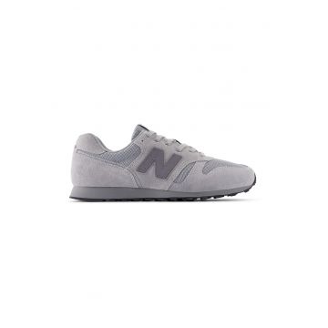 Pantofi sport 373 cu garnituri din piele intoarsa - Gri